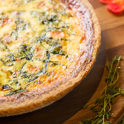 Smoked Salmon & Leek Quiche