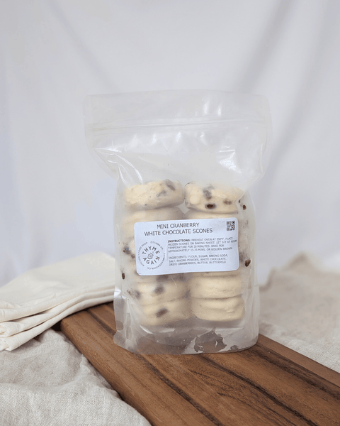 Frozen Mini Cranberry White Chocolate Scones
